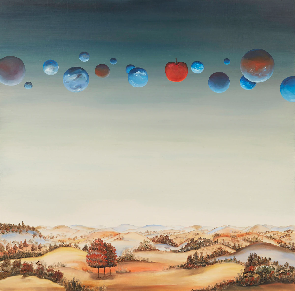 Gaston Petit, Voie Lactee, oil on canvas