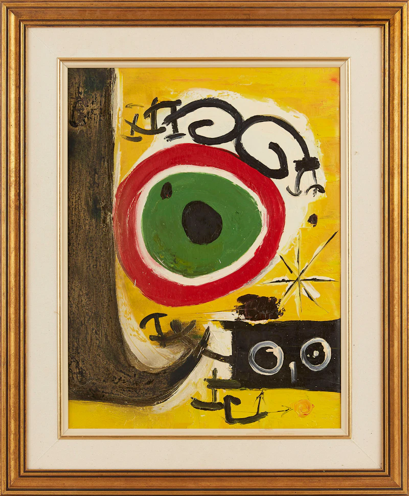 Palmero, Abstract Figure; Untitled Abstract, pair of oils on canvas - view 4