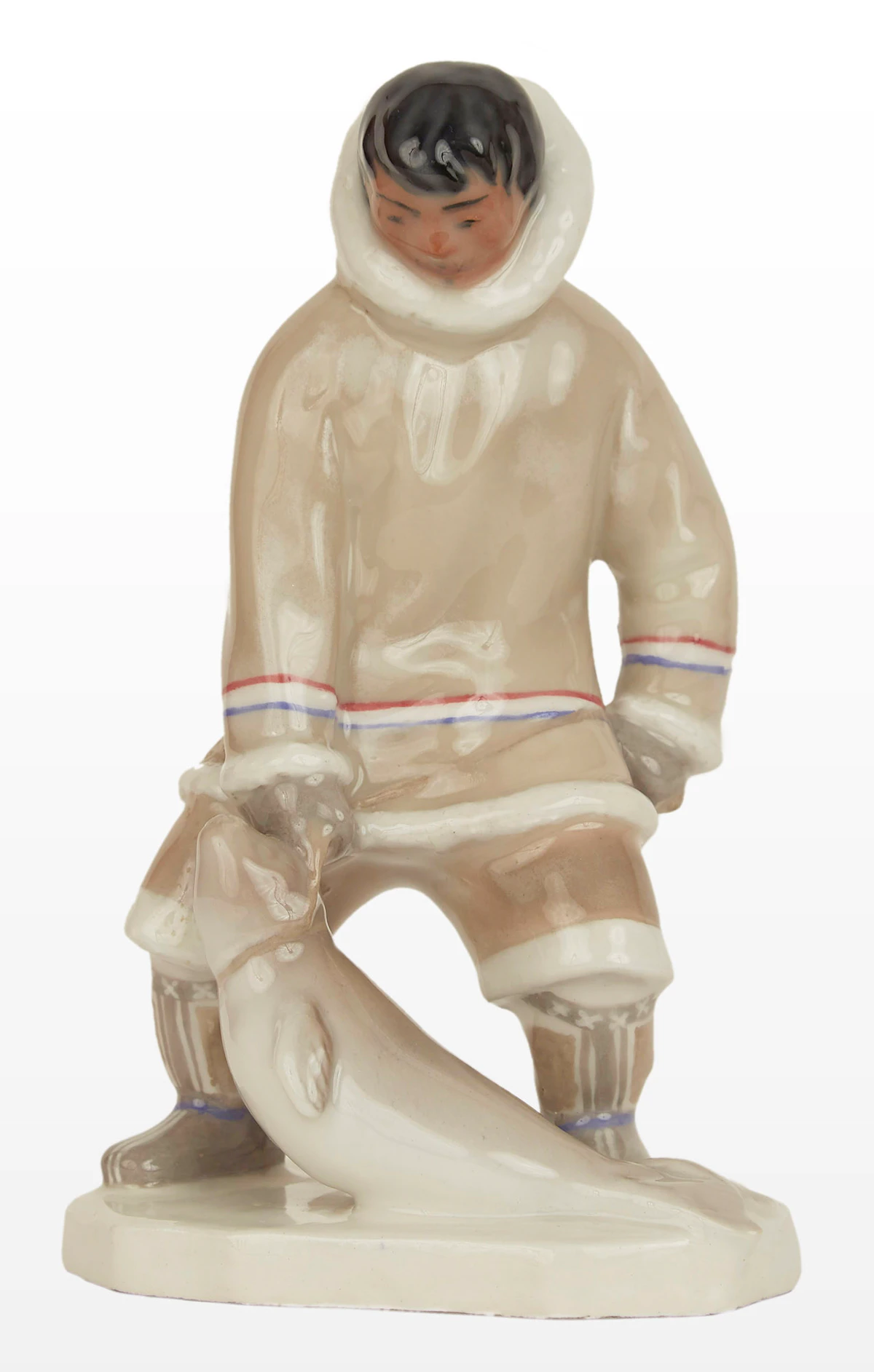 Leo Mol, Inuit Hunter, porcelain sculpture, 1958