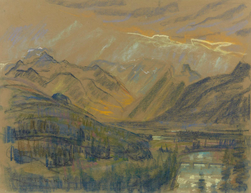 Bow Valley, Banff by Joseph Francis Plaskett