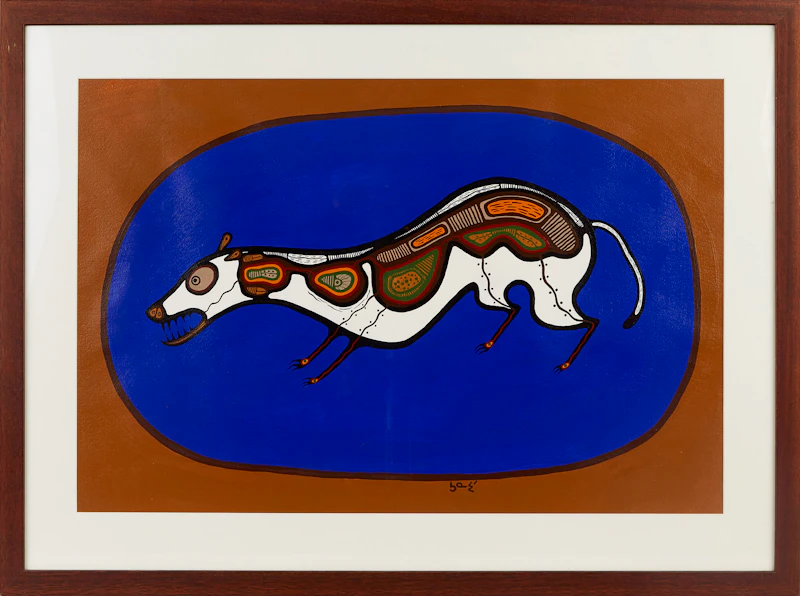Saul Williams, Weasel, acrylic on paper, 1976 - view 2
