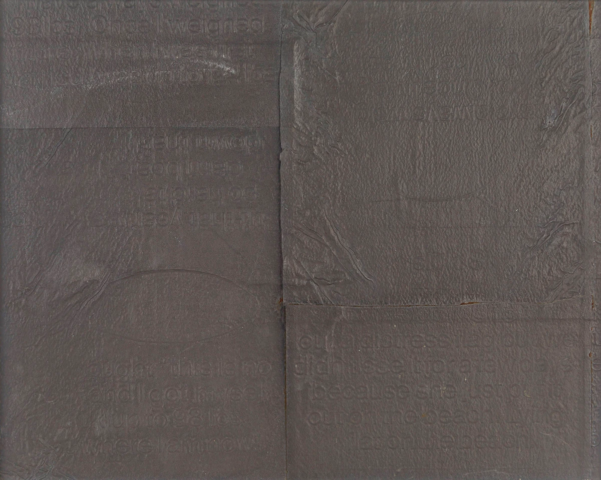 Liz Magor, Untitled, relief painting, 1985