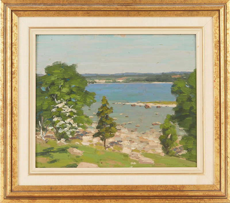 George Thomson, Spring Landscape, oil on board, 1894 - view 2
