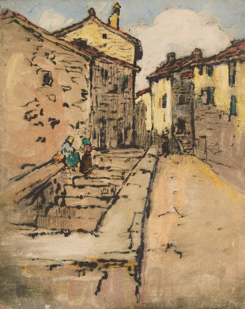 Street Scene by Manly Edward MacDonald