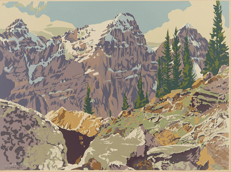 Valley of the Ten Peaks by Walter Joseph Phillips