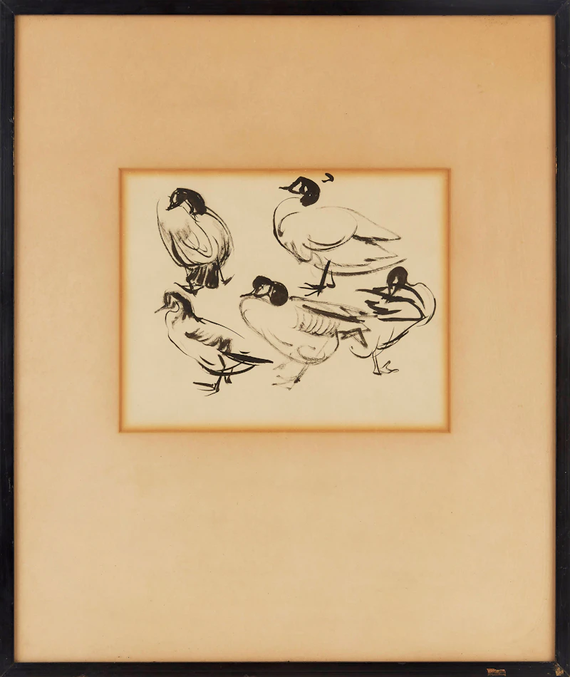 Arthur Lismer, Ducks and Geese, two drawings - view 5