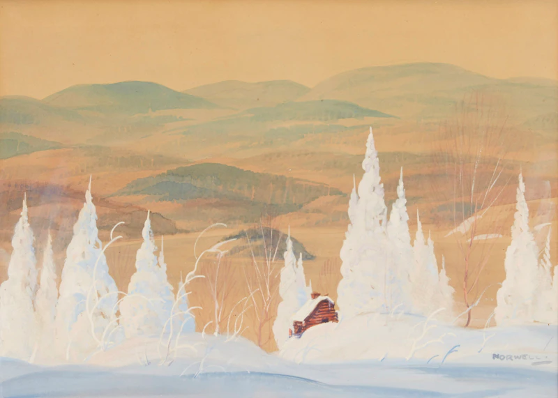 Graham Noble Norwell, Cottage in Winter
