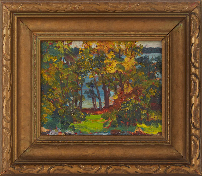 Herbert William Wagner, Landscape, oil on canvas - view 2