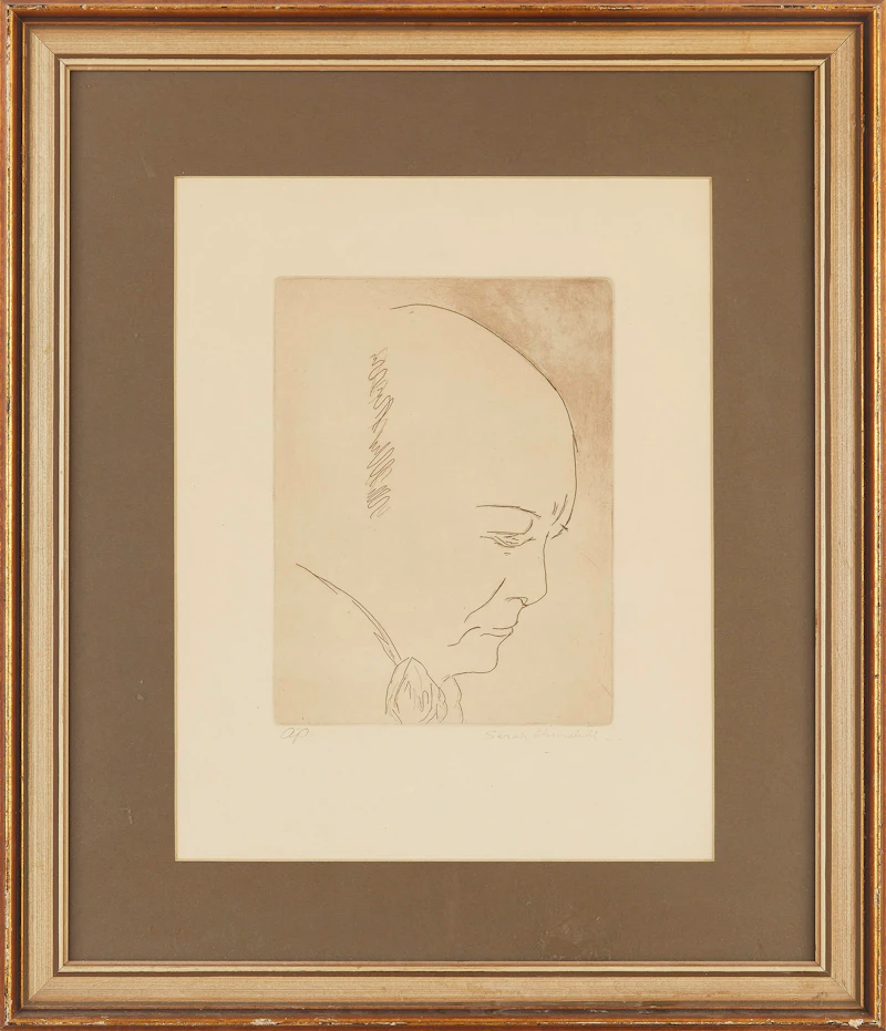 Sarah Churchill, Winston Churchill, lithograph - view 2