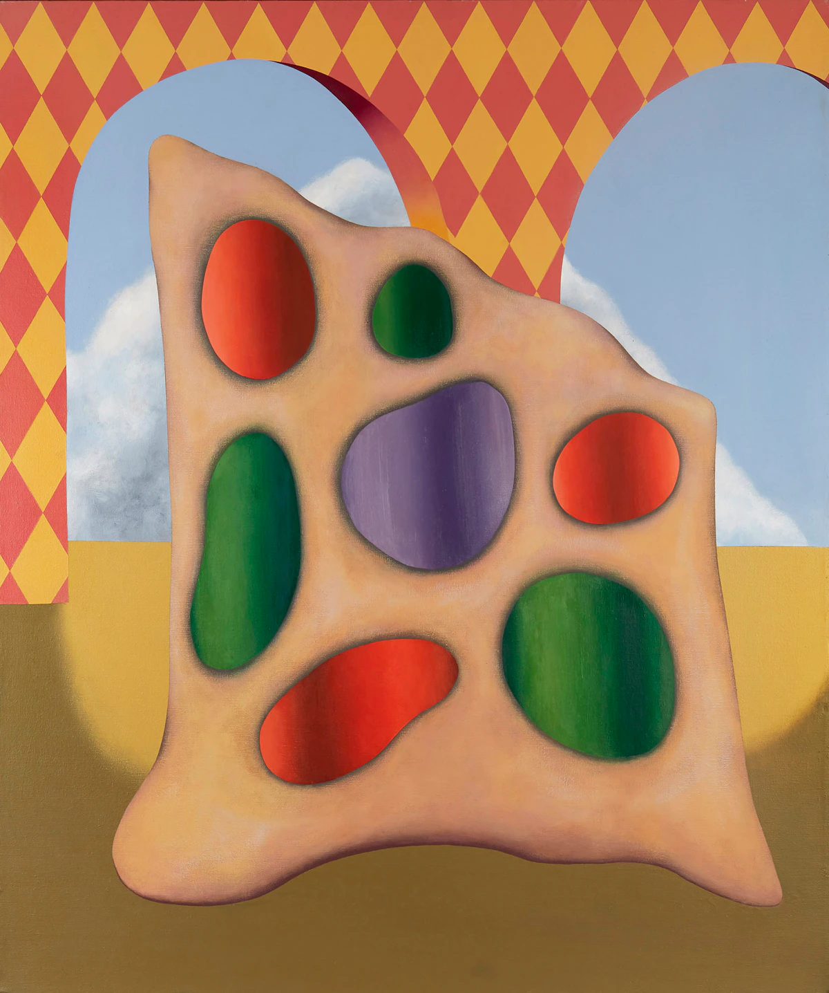 Gregg Simpson, Flight to Tangiers, acrylic and oil on canvas, 1977