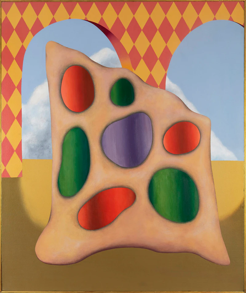 Gregg Simpson, Flight to Tangiers, acrylic and oil on canvas, 1977 - view 2