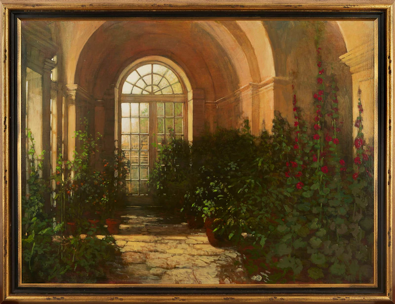 Philip Craig, Hestercombe Orangerie, acrylic on canvas - view 2