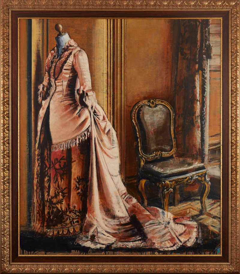 Jacques Payette, Où l'aube de nos rêves s'évadent, encaustic on canvas laid down on board, 1999 - view 2