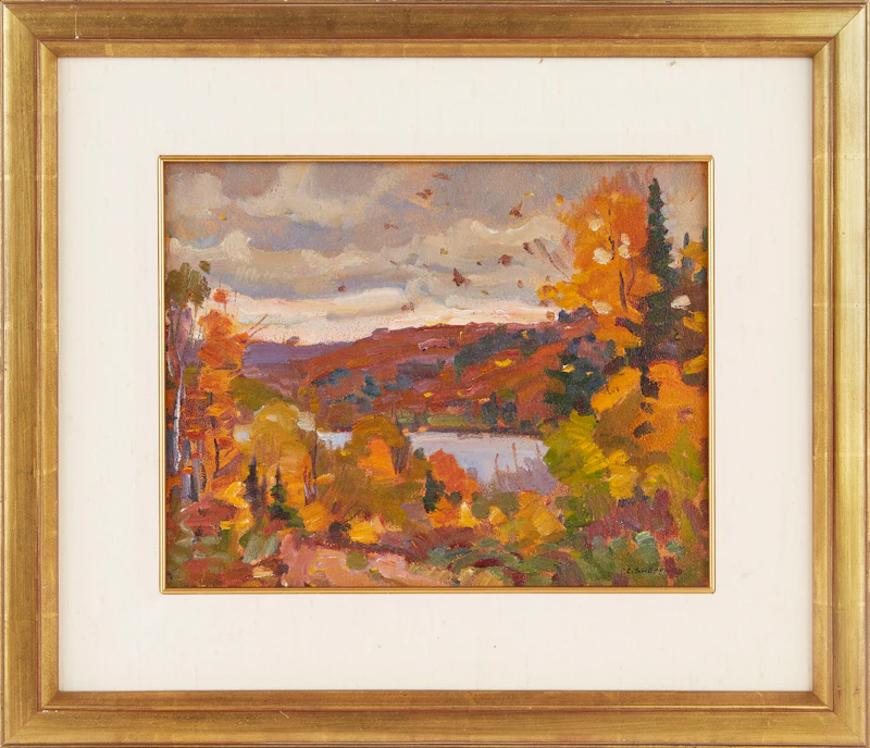 Peter Clapham Sheppard, Lake of Bays, oil on board - view 2
