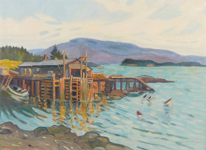 Bernice Fenwick Martin, Maine Coastal Fishing Cove