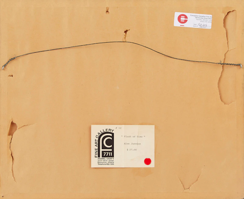 Alex Simeon Janvier, Flash of Time, gouache, 1972 - view 3
