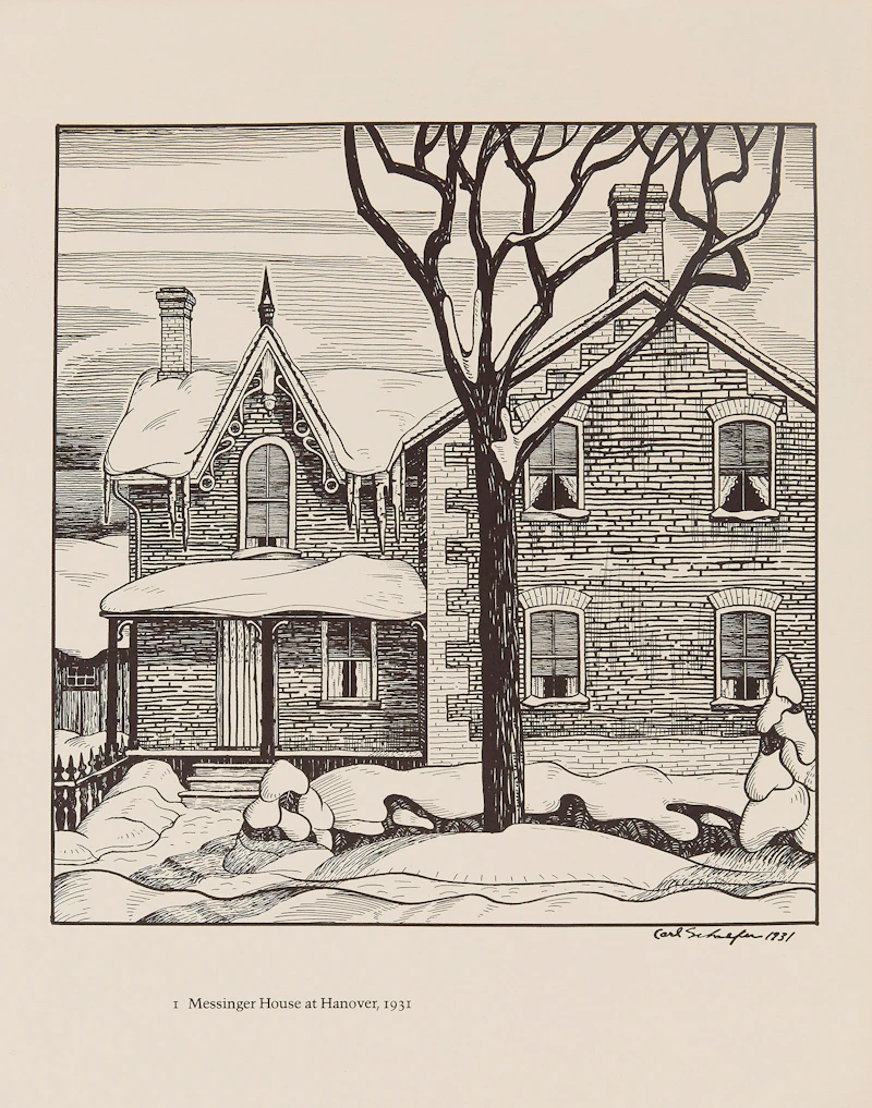 Carl Fellman Schaefer, 12 Farm Drawings- 1927-1932, offset prints on Japan paper - view 3