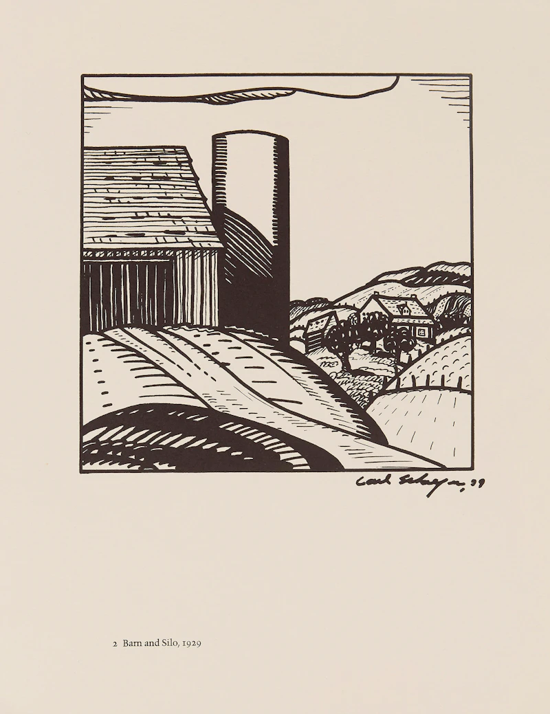 Carl Fellman Schaefer, 12 Farm Drawings- 1927-1932, offset prints on Japan paper - view 4