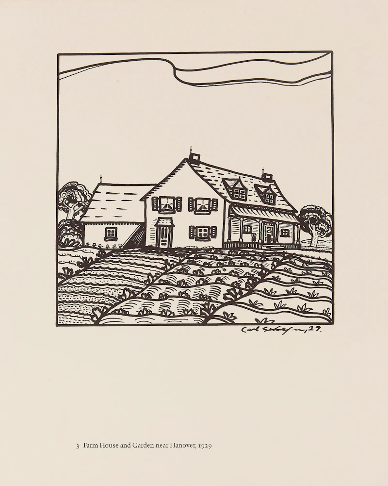Carl Fellman Schaefer, 12 Farm Drawings- 1927-1932, offset prints on Japan paper - view 5