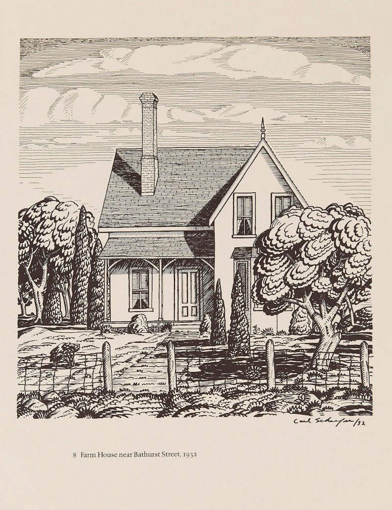 Carl Fellman Schaefer, 12 Farm Drawings- 1927-1932, offset prints on Japan paper - view 10