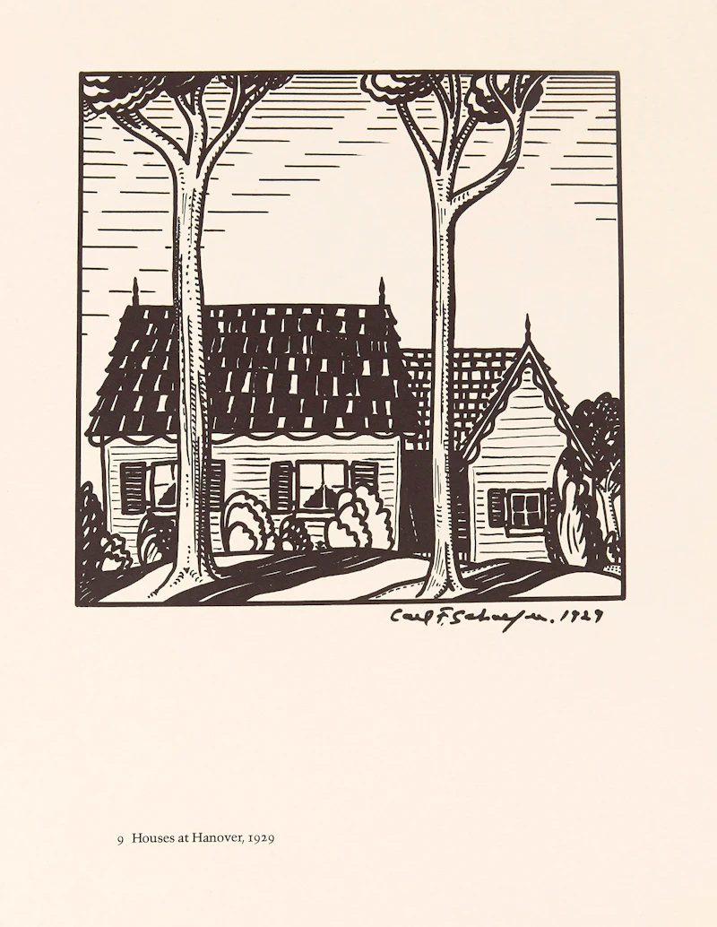 Carl Fellman Schaefer, 12 Farm Drawings- 1927-1932, offset prints on Japan paper - view 11