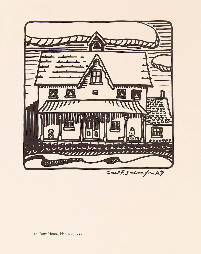 Carl Fellman Schaefer, 12 Farm Drawings- 1927-1932, offset prints on Japan paper - view 12