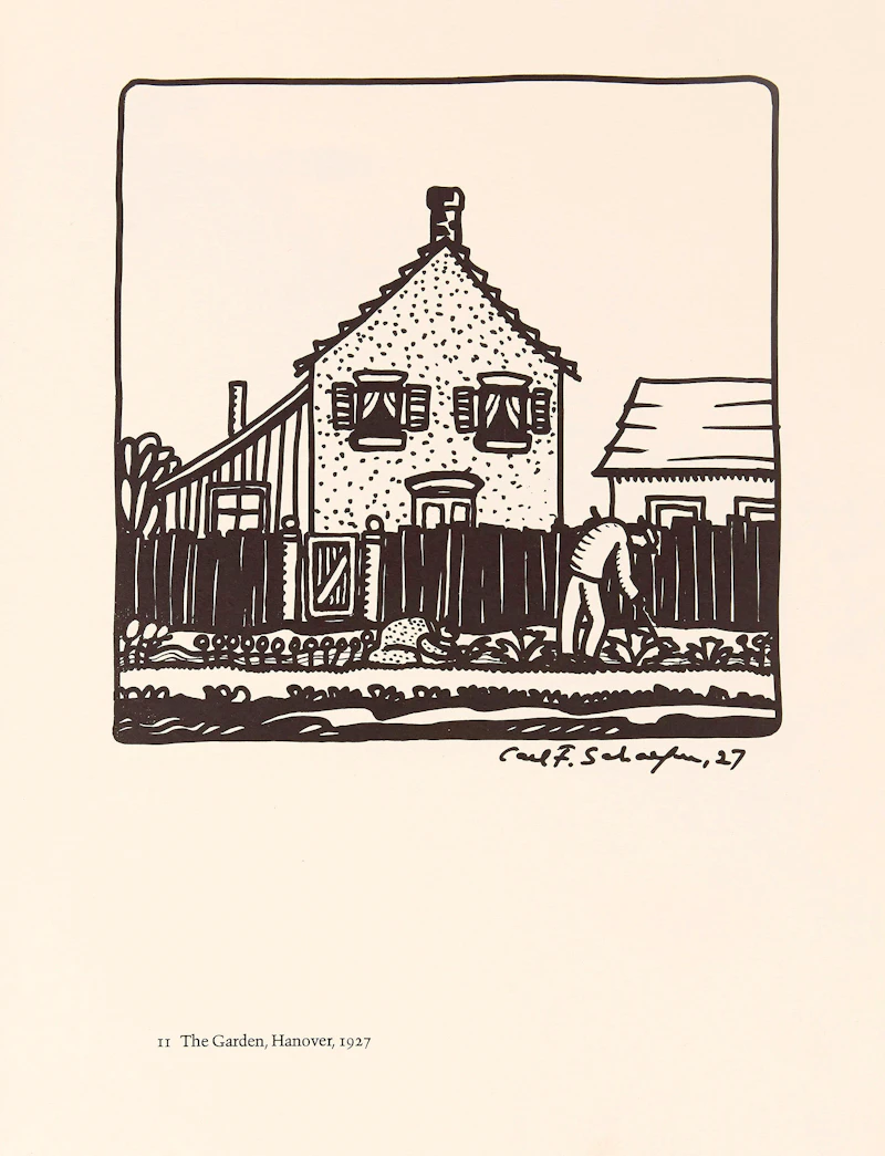 Carl Fellman Schaefer, 12 Farm Drawings- 1927-1932, offset prints on Japan paper - view 13