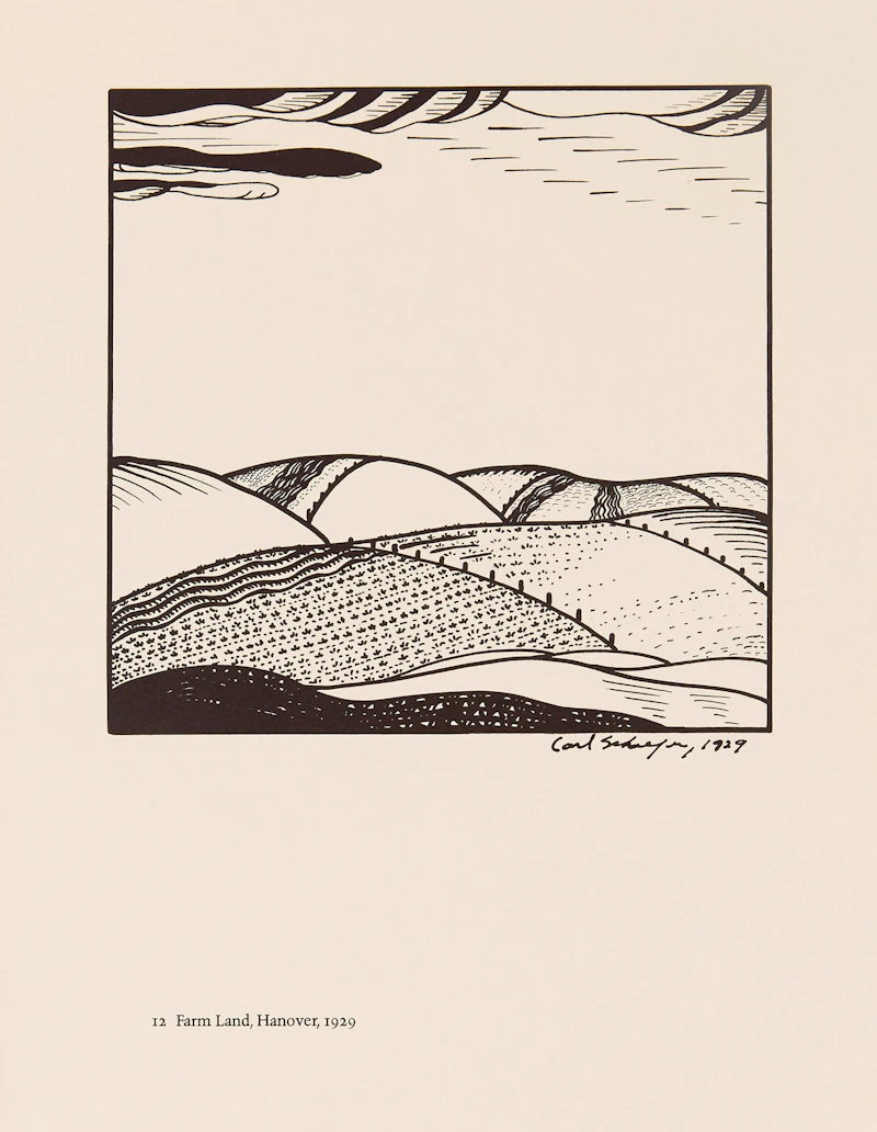Carl Fellman Schaefer, 12 Farm Drawings- 1927-1932, offset prints on Japan paper - view 14
