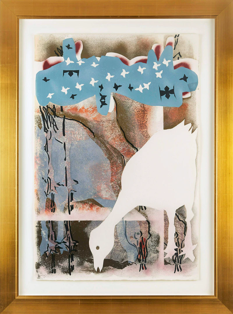 Jean Paul Riopelle, L’Ombrette, colour lithograph, 1984 - view 2