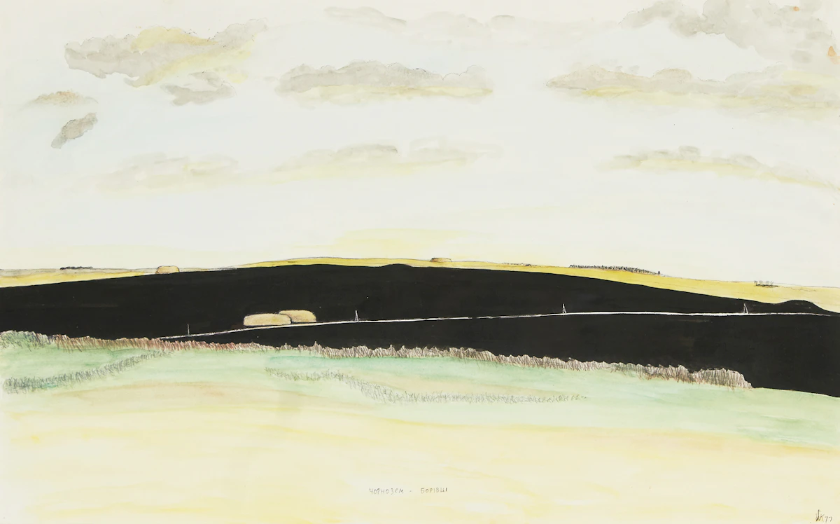 William Kurelek, To My Father’s Village, watercolour, 1977