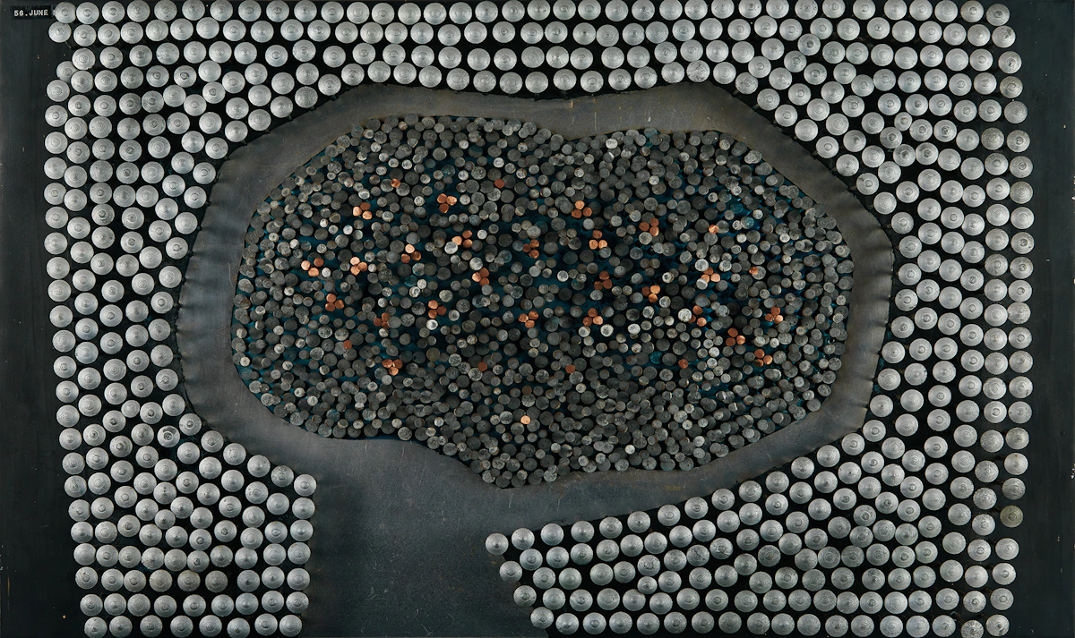 David Gerry Partridge, Configuration #2, mixed media relief sculpture, 1965