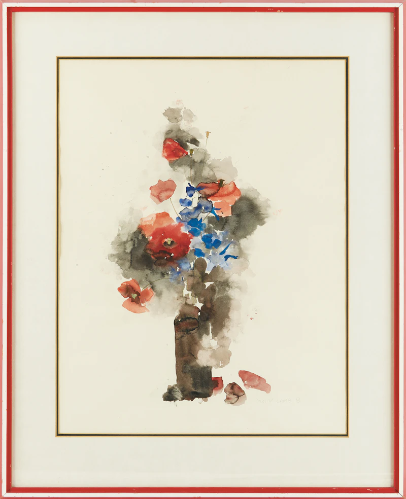 Molly Lamb Bobak, Poppies, watercolour - view 2