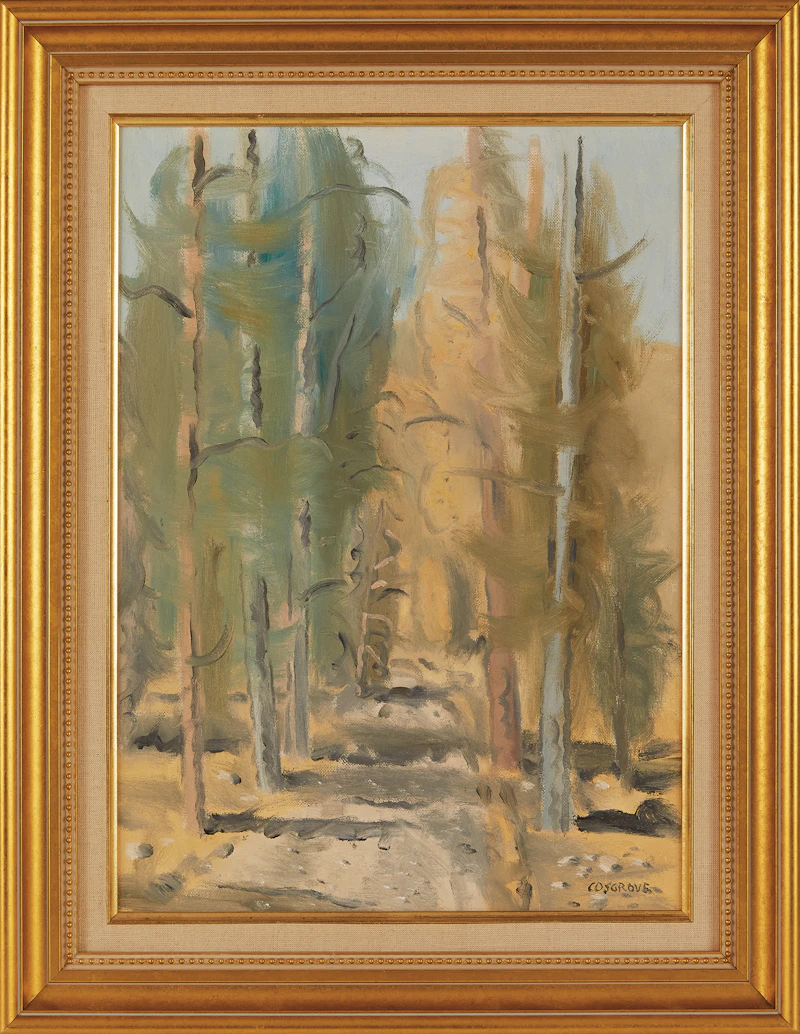 Stanley Morel Cosgrove, Path through the Trees, oil on canvas board - view 2