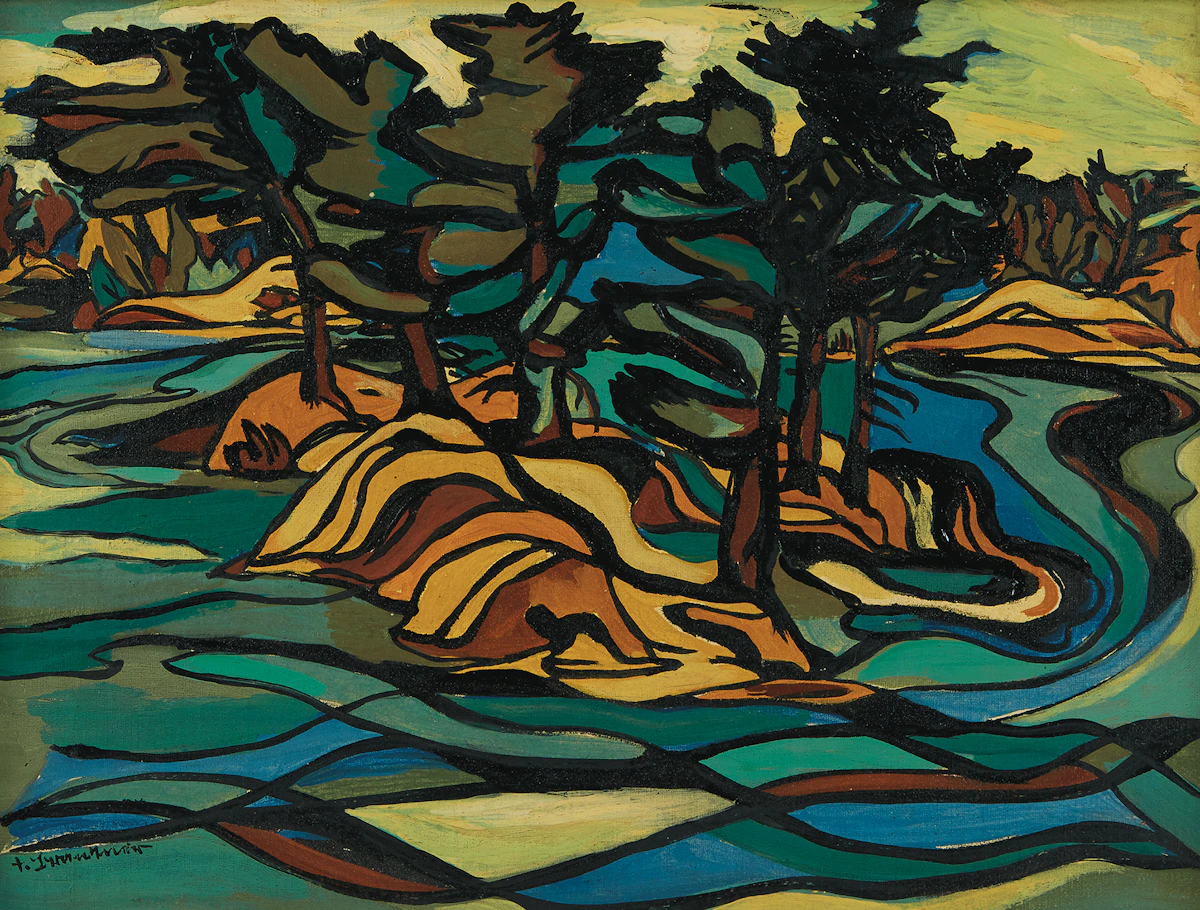 Fritz Brandtner, Georgian Bay, oil on canvas