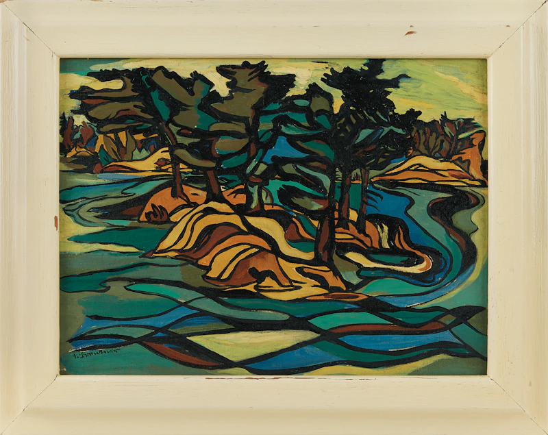 Fritz Brandtner, Georgian Bay, oil on canvas - view 2