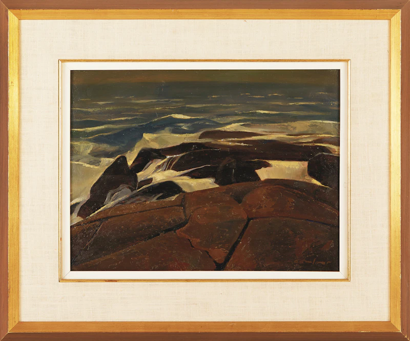 Charles Fraser Comfort, The Mighty Main, Yarmouth, N.S., oil on panel - view 2