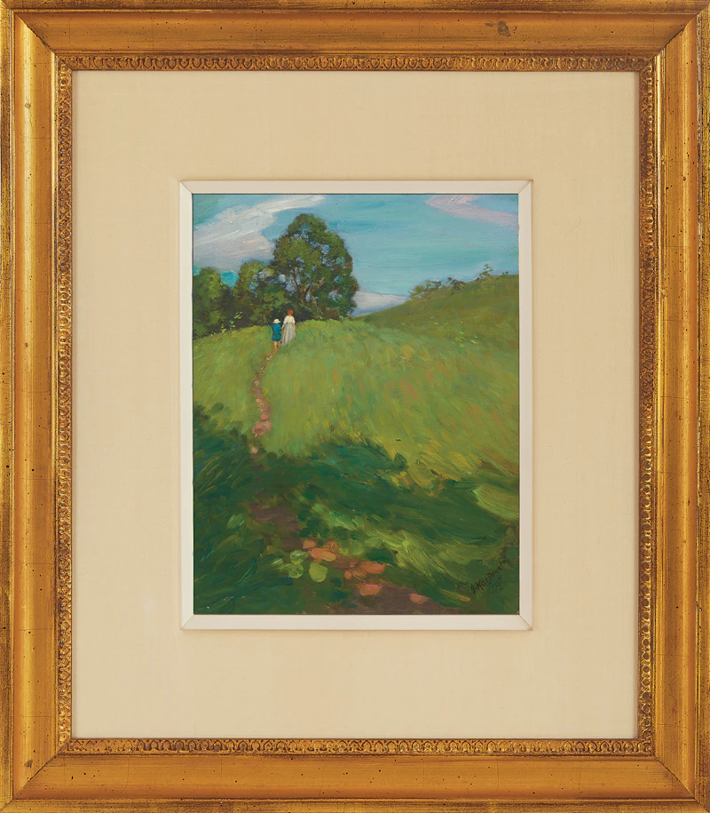 James Edward Hervey MacDonald, A Hill Path, High Park, oil on board, 1907 - view 2