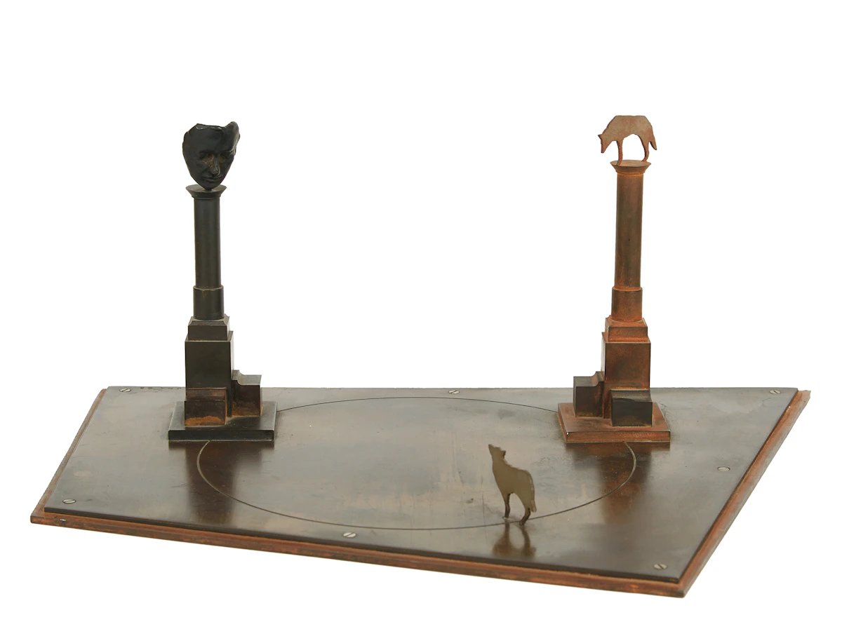 John McEwen, Maquette for After Babel, bronze, 1993