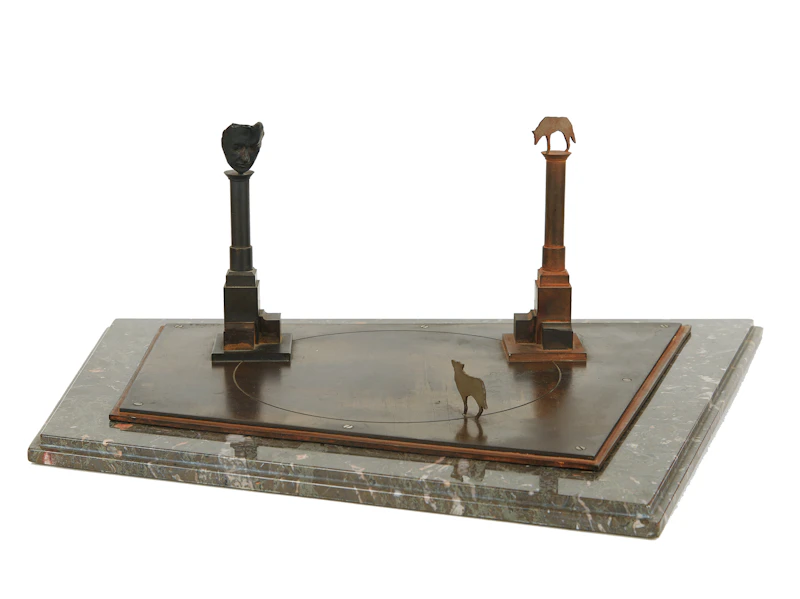 John McEwen, Maquette for After Babel, bronze, 1993 - view 5