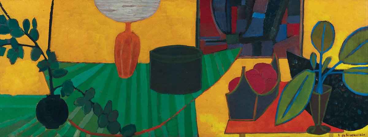 Louis de Niverville, Still Life, oil on canvas