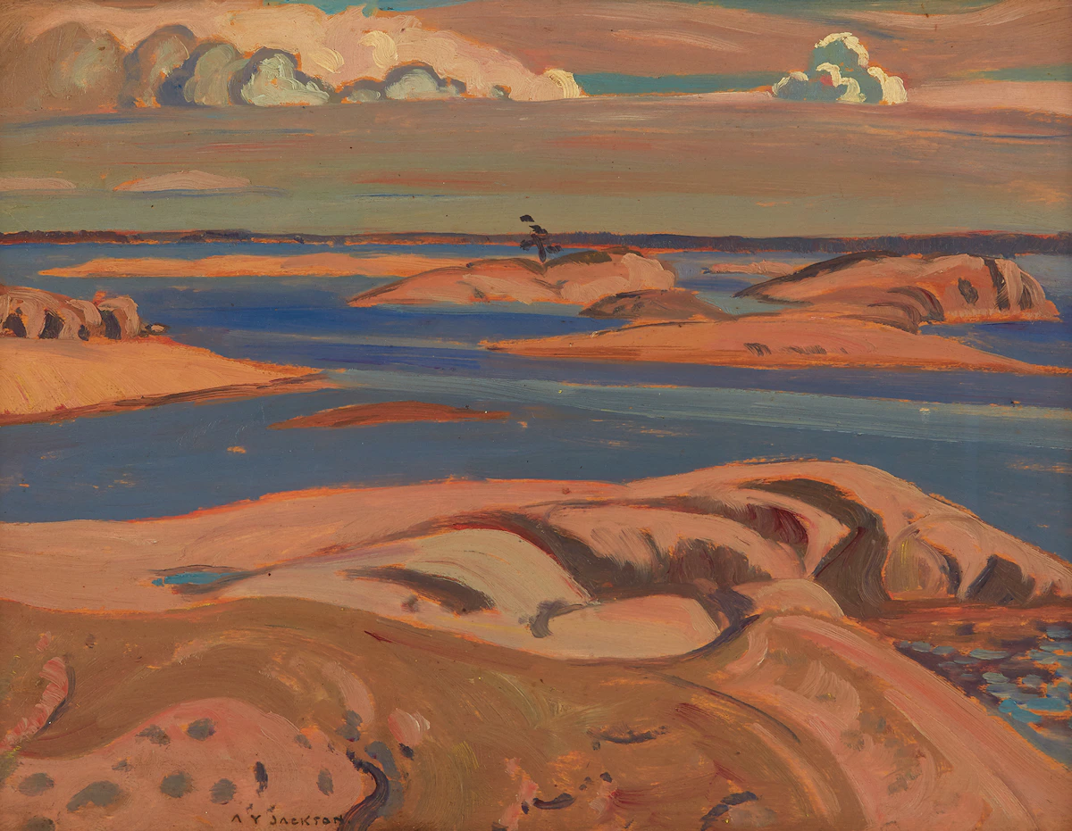 Alexander Young Jackson, Islands, Go Home Bay, oil on board