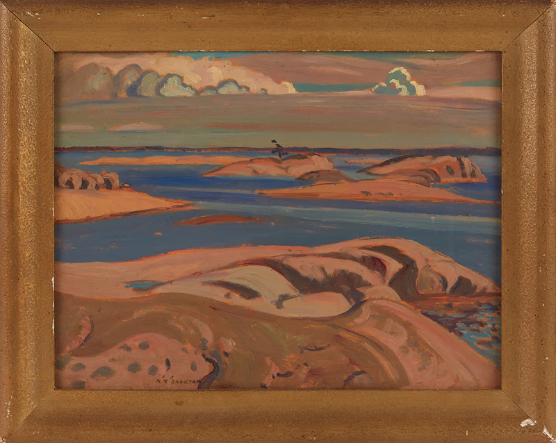 Alexander Young Jackson, Islands, Go Home Bay, oil on board - view 2