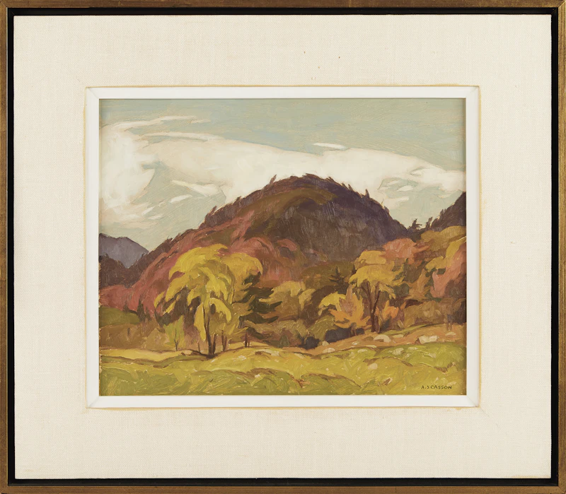 Alfred Joseph Casson, September - Grenville, Quebec, oil on board, 1969 - view 2