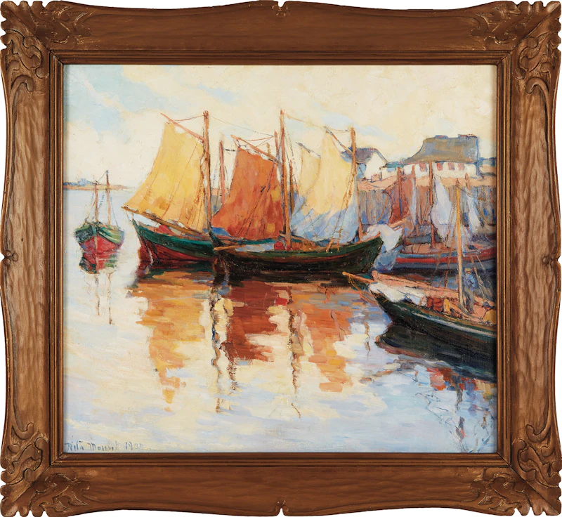 Rita Mount, Sunset, oil on canvas, 1930 - view 2