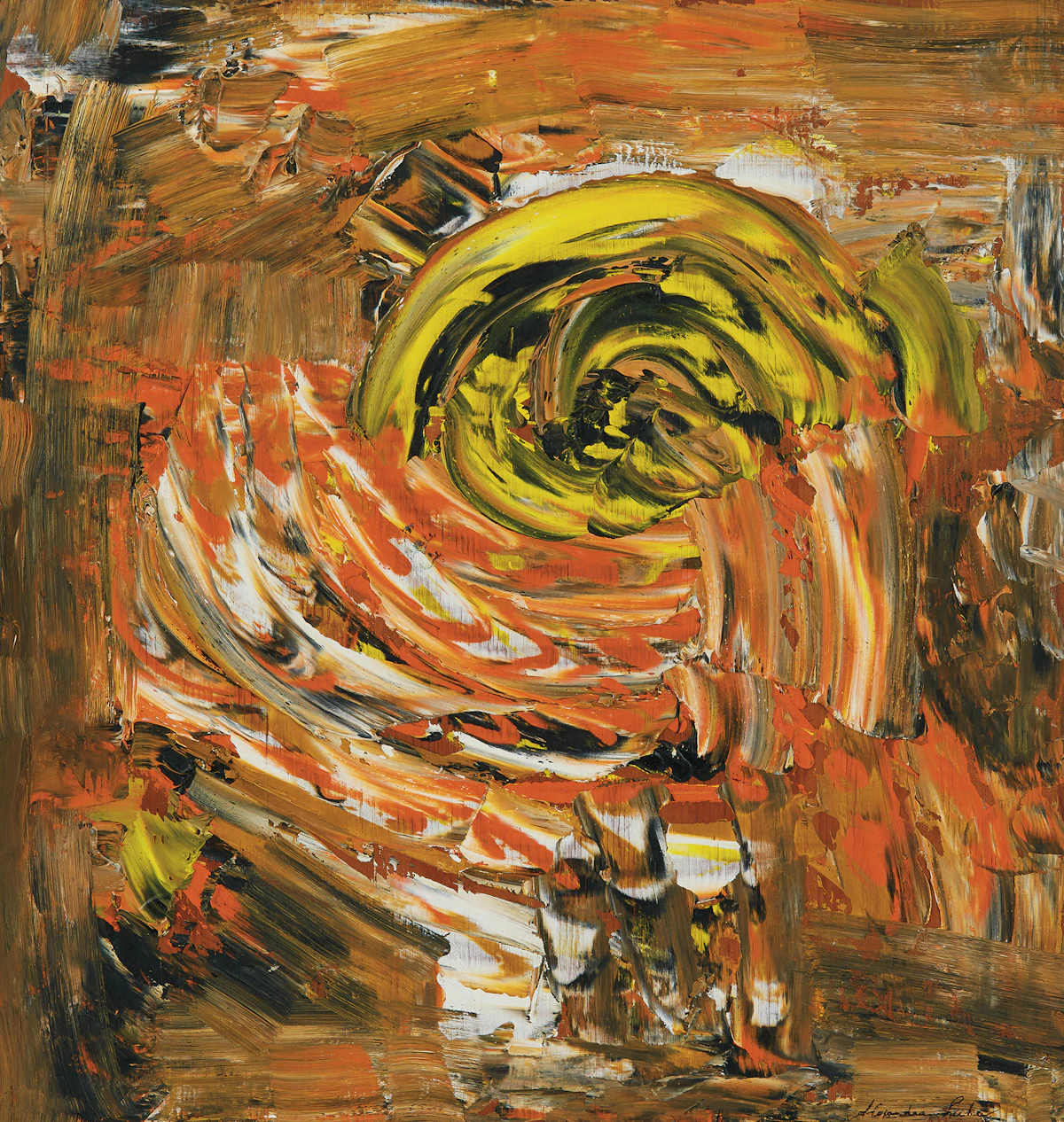 Alexandra Luke, Untitled Abstraction, oil on board