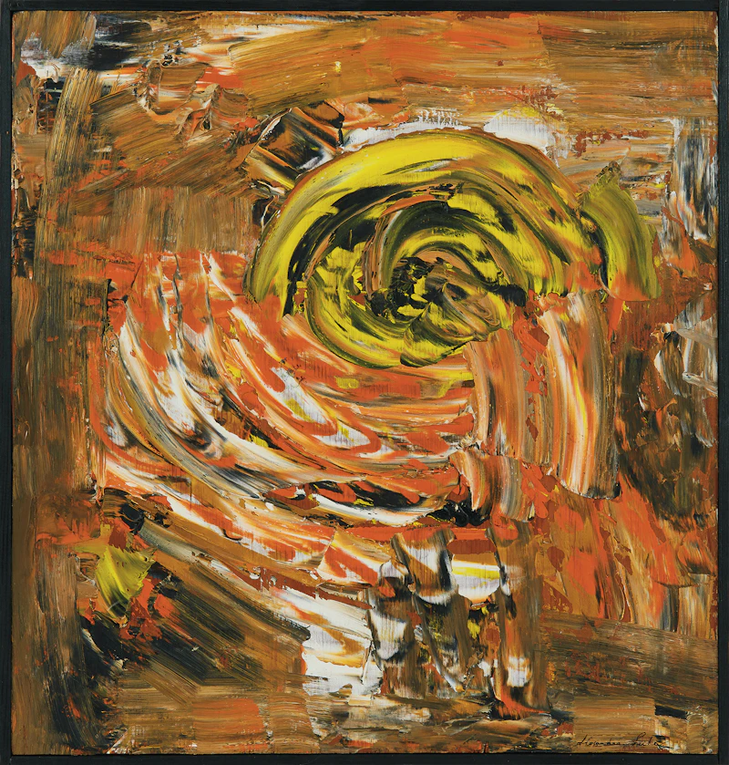 Alexandra Luke, Untitled Abstraction, oil on board - view 2