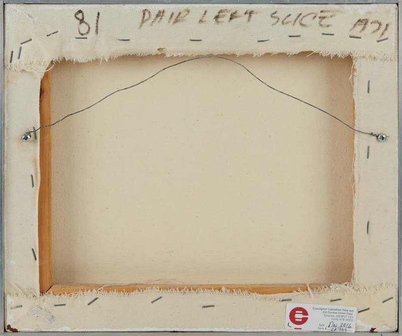 Ivan Kenneth Eyre, Pair Left Slice (Studio Still Life), acrylic on canvas, 1971 - view 3