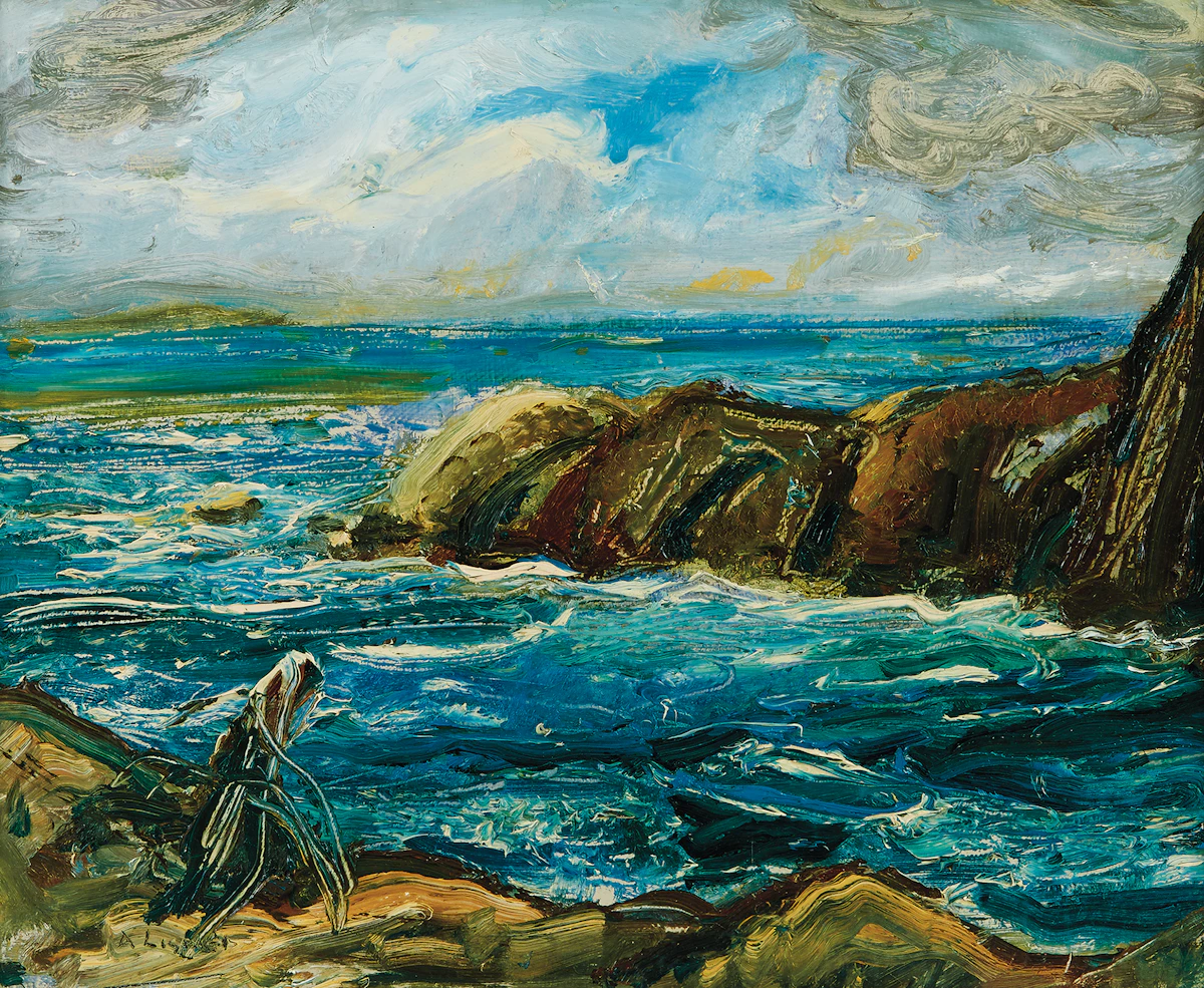 Arthur Lismer, Seascape, oil on board