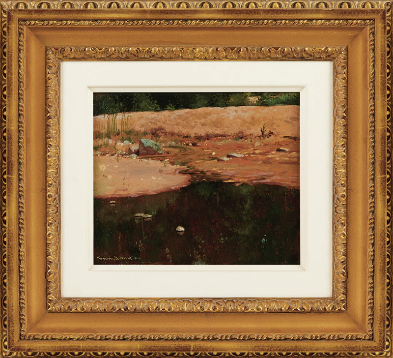 Frank Hans Johnston, Cool Depths, oil on board - view 2