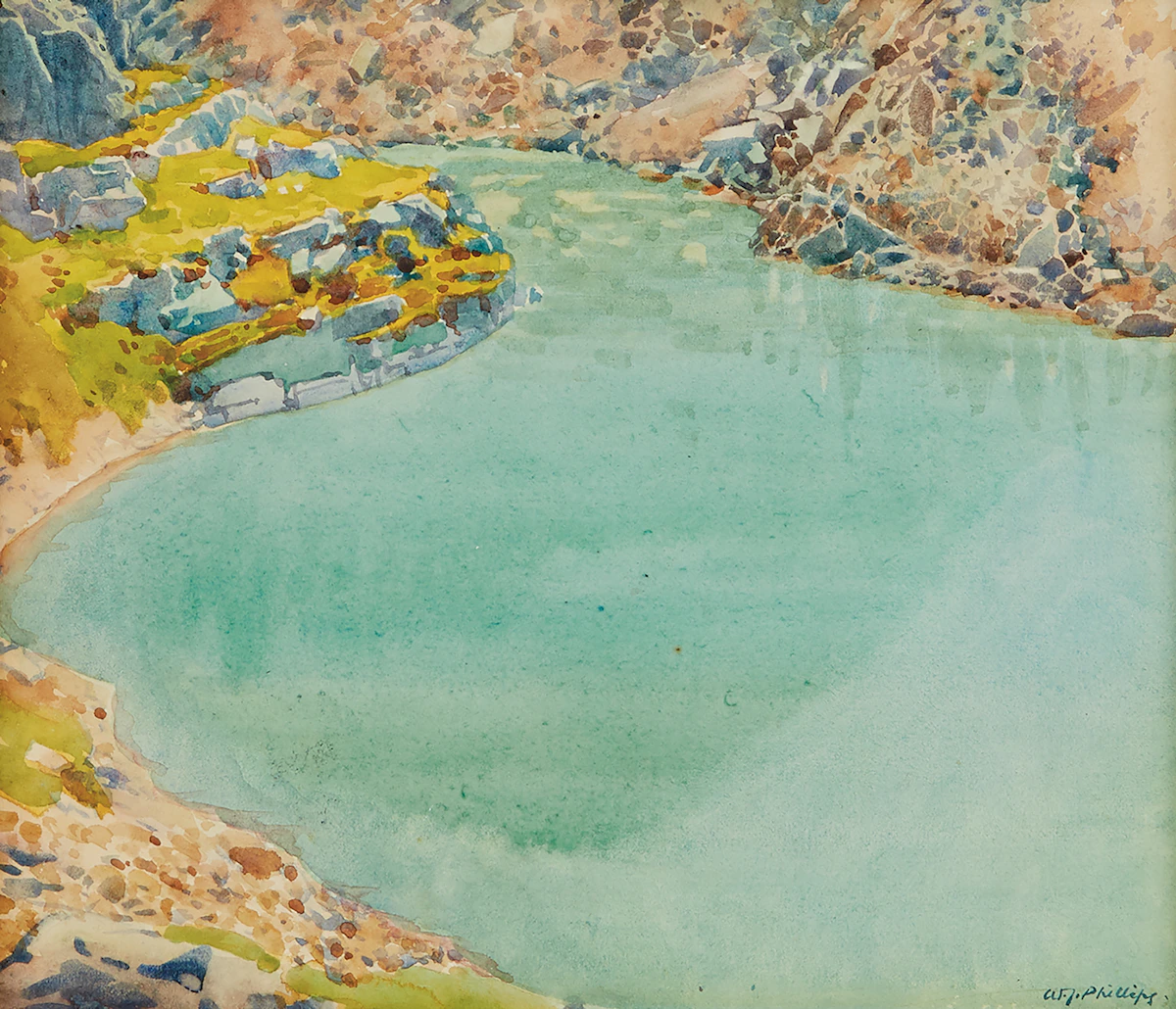 Walter Joseph Phillips, Johnson Creek, watercolour